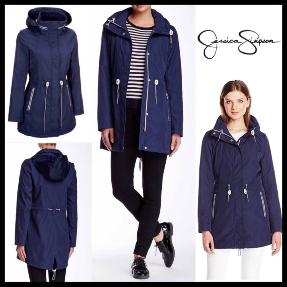 Jessica Simpson navy anorak jacket
